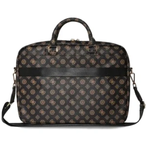 Wholesale Guess 4G Peony Front Pocket Zipper Triangle Logo 16" black - GUE4507 - {ean13} - Hurt