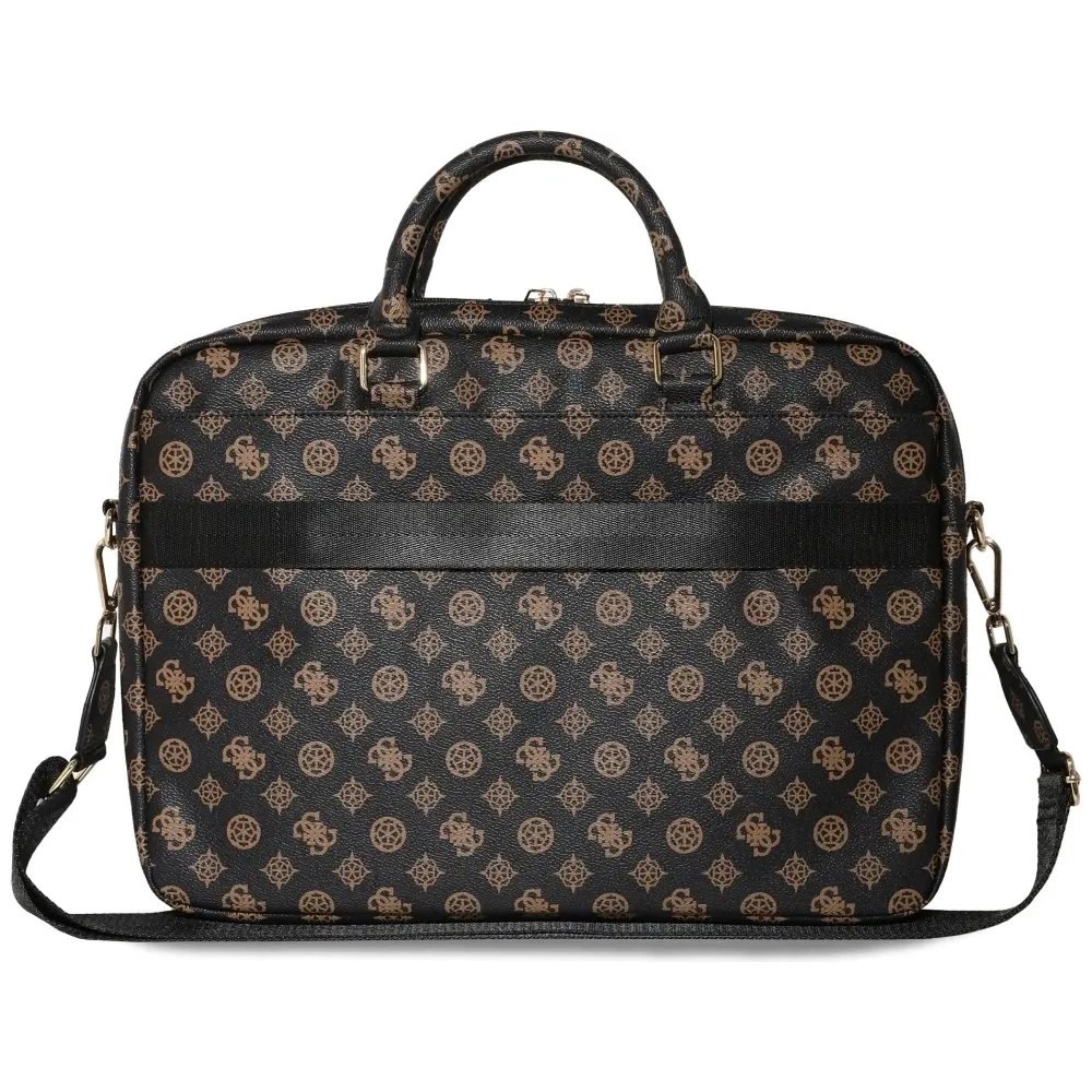 Hurtownia GSM - Torba Guess 4G Peony Front Pocket Zipper Triangle Logo 16" czarny - GUE4507 - {ean13} - Hurt