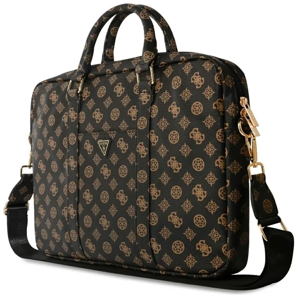 Hurtownia GSM - Torba Guess 4G Peony Front Pocket Zipper Triangle Logo 16" czarny - GUE4507 - {ean13} - Hurt