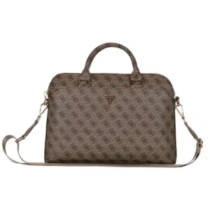 Guess 4G Fermoar Buzunar Triunghi Logo 15" maro