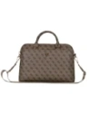 Guess 4G Reißverschluss-Taschen-Dreieckslogo 15" braun