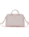 Guess 4G Zipper Pocket Triangle Logo 15" pink