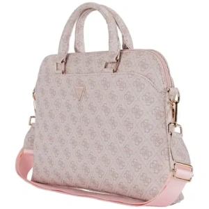 Wholesale Guess 4G Zipper Pocket Triangle Logo 15" pink - GUE4510 - {ean13} - Hurt