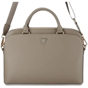 Hurtownia GSM - Guess Buzunar cu fermoar texturat Logo triunghi 15" maro - GUE4511 - {ean13} - Hurt