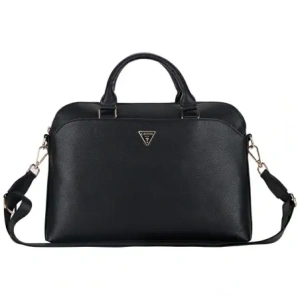 Wholesale Guess Grained Zipper Pocket Triangle Logo 15" black - GUE4512 - {ean13} - Hurt