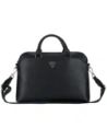 Guess Grained Zipper Pocket Triangle Logo 15" black
