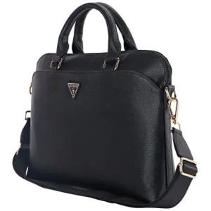Wholesale Guess Grained Zipper Pocket Triangle Logo 15" black - GUE4512 - {ean13} - Hurt