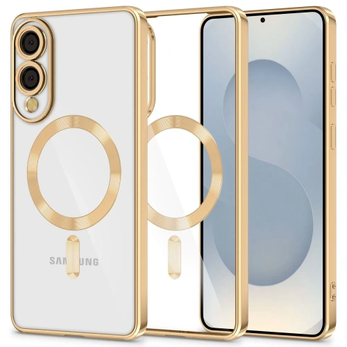 Etui Tech-Protect Magflex MagSafe Samsung Galaxy S25 Edge Shiny Gold