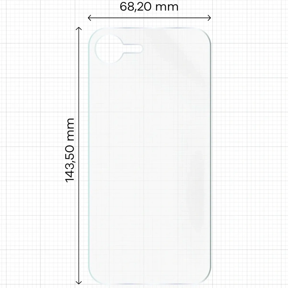 Wholesale Bizon Glass Hydrogel film for the back for Apple iPhone 16e [2 PACK] - BIZ8915 - {ean13} - Hurt