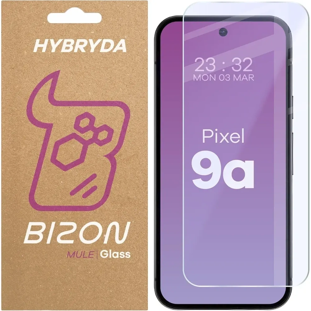 Hurtownia GSM - Bizon Glass Mule Rugalmas hibrid üveg Google Pixel 9a - BIZ8918 - {ean13} - Hurt