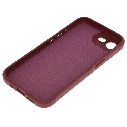 Pancerne etui Bizon Case Tur do Apple iPhone 16e burgundowe