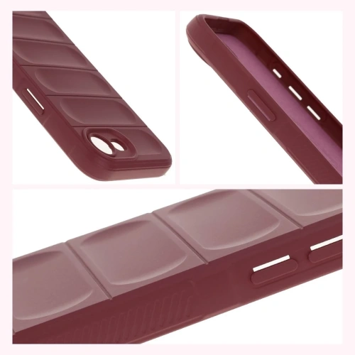Pancerne etui Bizon Case Tur do Apple iPhone 16e burgundowe
