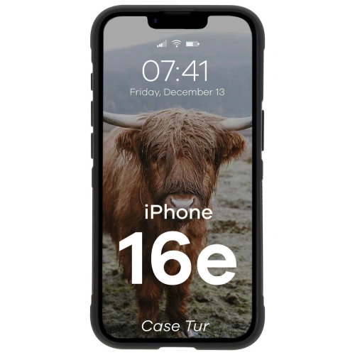 Pancerne etui Bizon Case Tur do Apple iPhone 16e czarne