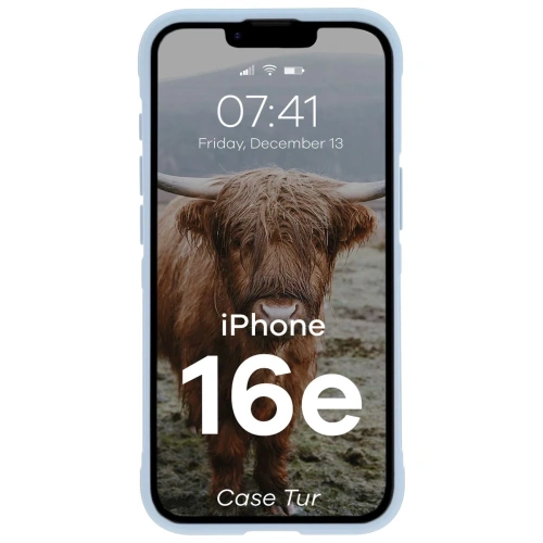 Pancerne etui Bizon Case Tur do Apple iPhone 16e jasnoniebieskie