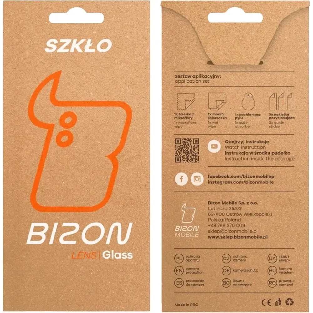 Wholesale Bizon Glass Lens Xiaomi Redmi Note 14 5G [2 PACK] - BIZ8927 - {ean13} - Hurt