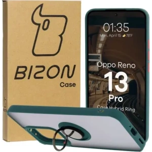 Hurtownia GSM - Bizon Case Hybrid Ring Oppo Reno13 Pro füstös sötétzöld kerettel - BIZ8930 - {ean13} - Hurt