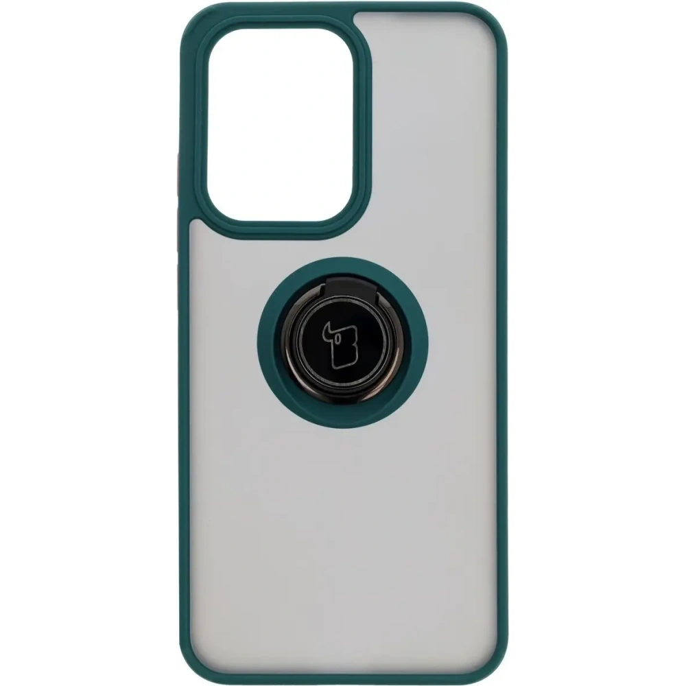 Wholesale Bizon Case Hybrid Ring Oppo Reno13 Pro smoky with a dark green frame - BIZ8930 - {ean13} - Hurt