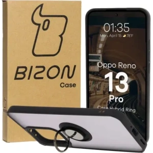 Hurtownia GSM - Bizon Case Hybrid Gyűrű Oppo Reno13 Pro füstös fekete kerettel - BIZ8931 - {ean13} - Hurt