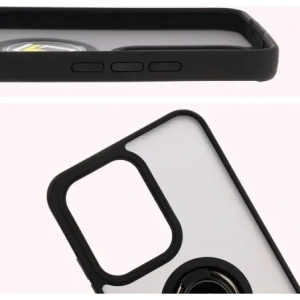 Hurtownia GSM - Bizon Case Hybrid Gyűrű Oppo Reno13 Pro füstös fekete kerettel - BIZ8931 - {ean13} - Hurt