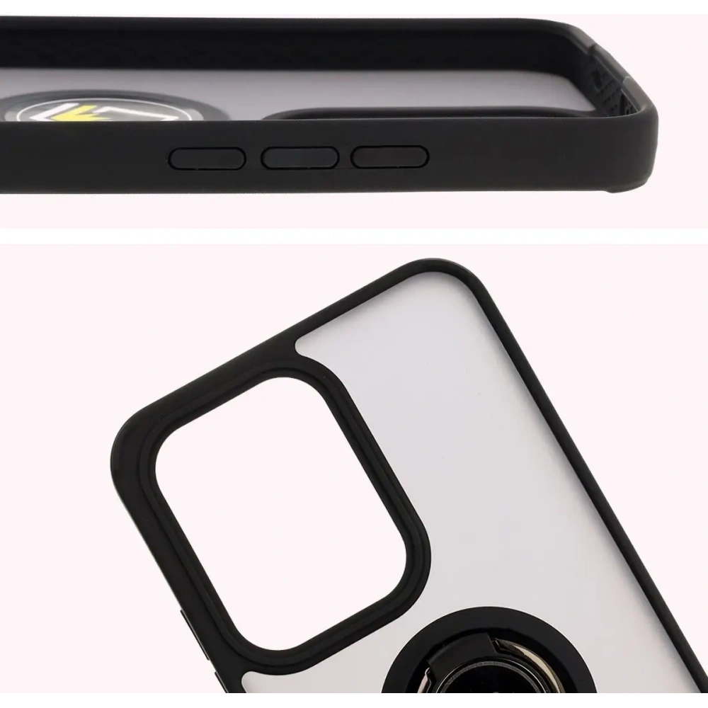 Wholesale Bizon Case Hybrid Ring Oppo Reno13 Pro smoked with a black frame - BIZ8931 - {ean13} - Hurt