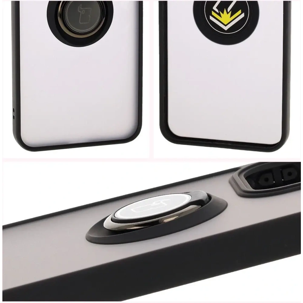 Wholesale Bizon Case Hybrid Ring Oppo Reno13 Pro smoked with a black frame - BIZ8931 - {ean13} - Hurt
