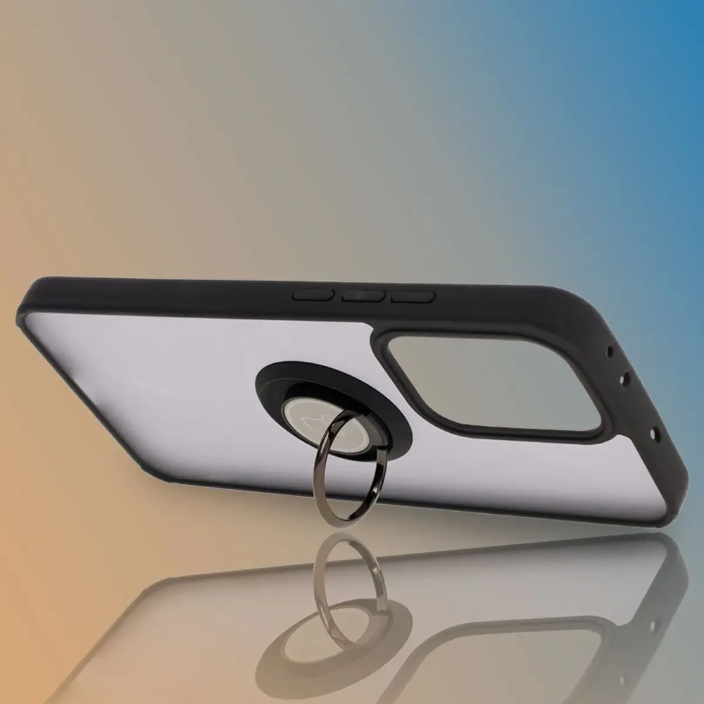 Wholesale Bizon Case Hybrid Ring Oppo Reno13 Pro smoked with a black frame - BIZ8931 - {ean13} - Hurt