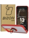 Wholesale Bizon Case Hybrid Ring Oppo Reno13 Pro smoky with a red frame - BIZ8932 - {ean13} - Hurt