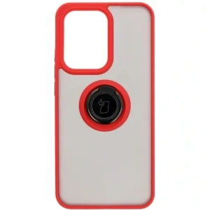 Hurtownia GSM - Bizon Case Hybrid Ring Oppo Reno13 Pro kouřový s červeným rámem - BIZ8932 - {ean13} - Hurt