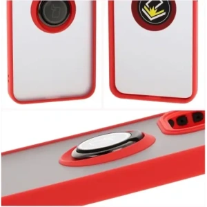 Hurtownia GSM - Bizon Case Hybrid Gyűrű Oppo Reno13 Pro füstös piros kerettel - BIZ8932 - {ean13} - Hurt