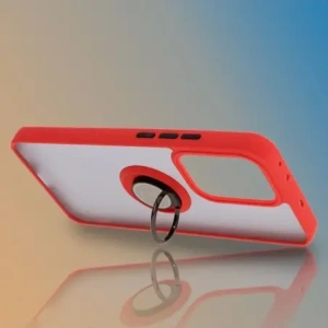 Hurtownia GSM - Bizon Case Hybrid Gyűrű Oppo Reno13 Pro füstös piros kerettel - BIZ8932 - {ean13} - Hurt