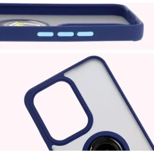 Hurtownia GSM - Bizon Case Hybrid Gyűrű Oppo Reno13 Pro füstös színben, tengerészkék kerettel - BIZ8933 - {ean13} - Hurt