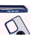 Wholesale Bizon Case Hybrid Ring Oppo Reno13 Pro smoky with a navy blue frame - BIZ8933 - {ean13} - Hurt