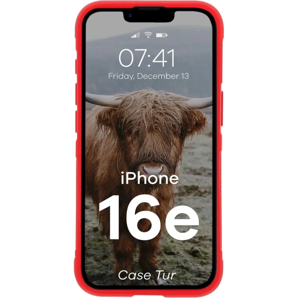 Wholesale Bison Case Tur armored case for Apple iPhone 16e red - BIZ8934 - {ean13} - Hurt