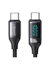 [CR] USAMS U78 USB-C/USB-C LED Cable 3m 100W Fast Charging black/black US-SJ559