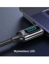 Hurtownia GSM - [CR] Kabel USAMS U78 USB-C/USB-C LED 3m 100W Fast Charging czarny/black US-SJ559 - OT-875 - {ean13} - Hurt