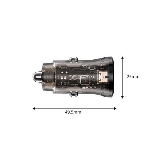 Ładowarka samochodowa Tech-Protect CC01 2-port Car Charger USB-A, USB-C PD 30W / QC 3.0 Black