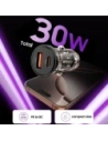 Hurtownia GSM - Tech-Protect CC01 2-Port Auto Ladegerät USB-A, USB-C PD 30W / QC 3.0 Schwarz - THP4073 - {ean13} - Hurt