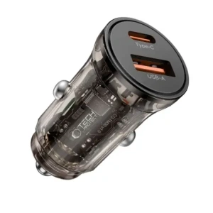 Wholesale Tech-Protect CC01 2-port Car Charger USB-A, USB-C PD 45W / QC 3.0 Black - THP4074 - {ean13} - Hurt