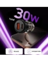 Wholesale Tech-Protect CC03 2-port Car Charger USB-A, USB-C PD 30W / QC 3.0 Black - THP4075 - {ean13} - Hurt