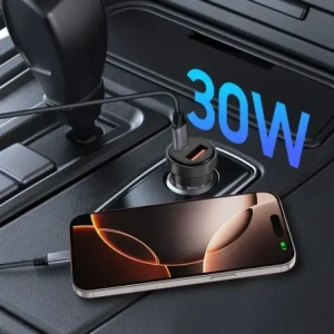 Wholesale Tech-Protect CC03 2-port Car Charger USB-A, USB-C PD 30W / QC 3.0 Black - THP4075 - {ean13} - Hurt