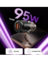 Hurtownia GSM - Tech-Protect CC03 2-portos autós töltő USB-A, USB-C PD 95W / QC 3.0 Fekete - THP4077 - {ean13} - Hurt