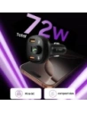 Hurtownia GSM - Tech-Protect CC06 3-Port-Autoladegerät 2xUSB-A, USB-C PD 72W + FM Bluetooth Transmitter Schwarz - THP4078 - {ean13} - Hurt