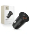 Tech-Protect CC02 Încărcător auto cu 2 porturi USB-A, USB-C PD 35W / QC 3.0 Negru
