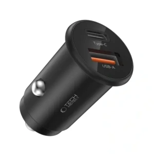 Hurtownia GSM - Tech-Protect CC02 Încărcător auto cu 2 porturi USB-A, USB-C PD 35W / QC 3.0 Negru - THP4079 - {ean13} - Hurt