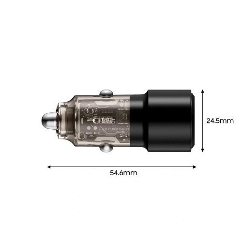 Ładowarka samochodowa Tech-Protect CC03 2-port Car Charger USB-A, USB-C PD 75W Black