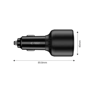 Wholesale Tech-Protect CC04 3-port Car Charger USB-A, 2xUSB-C PD 130W Black - THP4082 - {ean13} - Hurt