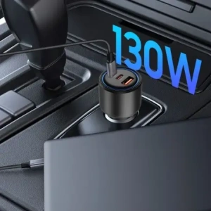 Wholesale Tech-Protect CC04 3-port Car Charger USB-A, 2xUSB-C PD 130W Black - THP4082 - {ean13} - Hurt