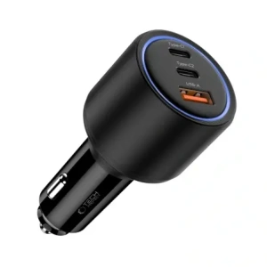 Wholesale Tech-Protect CC04 3-port Car Charger USB-A, 2xUSB-C PD 175W Black - THP4083 - {ean13} - Hurt