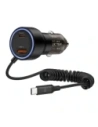 Wholesale Tech-Protect CC05 2-port Car Charger USB-A, USB-C PD 60W + USB-C Cable Black - THP4084 - {ean13} - Hurt