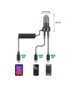 Wholesale Tech-Protect CC05 2-port Car Charger USB-A, USB-C PD 60W + USB-C Cable Black - THP4084 - {ean13} - Hurt